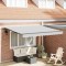 Cadru de copertină Manual Antracit 3 x 2,5 m Metal