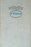 DICTIONAR DE RIME - NICOLAE LAZAR