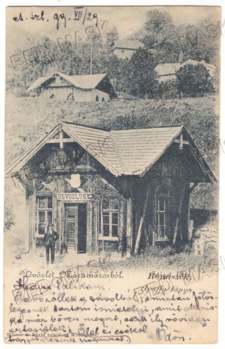 197 - COSTIUI, Rona de Sus, Maramures, Litho, Romania - old postcard - used 1899