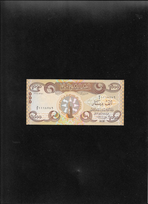 Irak 1000 1.000 dinars 2018 comemorativa unc