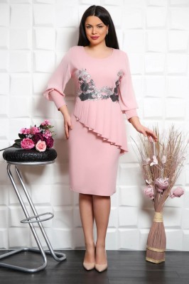 Rochie de ocazie Bell Rose - 56Marimea foto