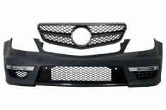 Bara Fata cu Grila Centrala Mercedes C-class W204 Facelift (2012-up) C63 Sport Piano Black Performance AutoTuning foto