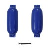 Bară de protecție barcă, 2 buc., albastru, 69x21,5 cm, PVC