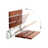 Scaun Pliabil Leziter, Cadru Aluminiu Anodizat, Sezut Bambus, Rezistent la Umezeala, Capacitate 160 kg