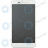 Capac frontal modul display Lenovo A5000 + LCD + digitizer alb