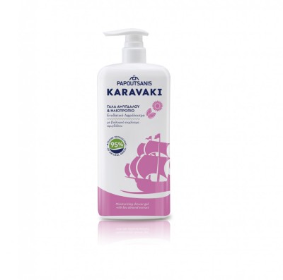 Gel de dus KARAVAKI migdale si floarea-soarelui 750ml foto