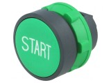 Comutator apăsare verde 22mm stabil 1 poziție