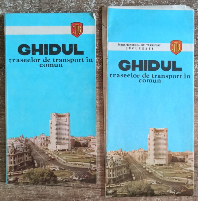Ghidul traseelor de transport in comun ITB// carte si harta