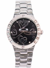 Ceas Dama Matteo Ferari Silver Black Heart Casual IX foto