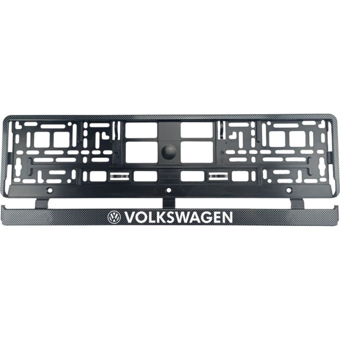 Set 2 bucati, suport numar inmatriculare carbon VW