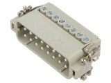 Conector HDC inserturi contact tată CDA PIN 16A 16 PE