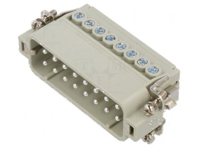 Conector HDC inserturi contact tată CDA PIN 16A 16 PE foto