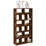 VidaXL Bibliotecă, stejar fumuriu, 100x33x187,5 cm, lemn prelucrat