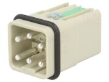 Conector HDC Quick Lock 6 PIN 5 PE
