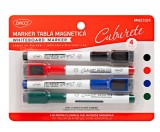 MARKER TABLA MAGNETICA CU BURETE DACO SET 4 MK233/4