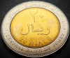 Moneda exotica 20 RIALS - YEMEN, anul 2004 *cod 937 = A.UNC, Asia