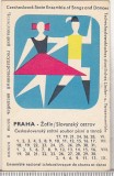 bnk cld Calendar de buzunar 1968 - Cehoslovacia - Ansamblul de cantece si dansuri