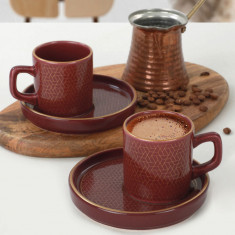 Set cesti de cafea, Keramika, 275KRM1543, Ceramica, Mov