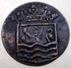 B.633 INDIILE OLANDEZE NETHERLANDS EAST INDIES ZEELAND VOC 1 DUIT 1736, Asia, Cupru (arama)