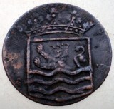 B.633 INDIILE OLANDEZE NETHERLANDS EAST INDIES ZEELAND VOC 1 DUIT 1736