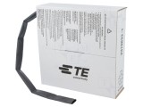 Manson termocontractabil 12mm 5m negru fără adeziv