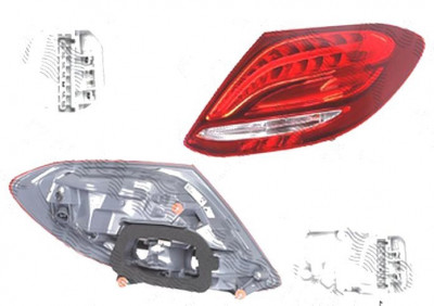 Stop spate lampa Mercedes Clasa E (W213), 03.2016-, spate, Dreapta, LED+PY21W+W16W; cu suport becuri, AL (Automotive Lighting) foto