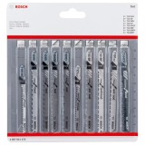 BOSCH Set 10 panze fierastrau vertical Clean Precision, tija de prindere T, diametru 83-100 mm