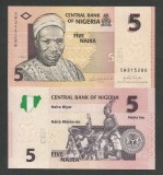 NIGERIA 5 NAIRA 2006 UNC [1] P- 32a.1 , necirculata