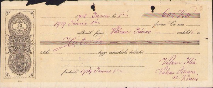 A963 Cambie, 1918, Ioan Văleanu, comandant Garda Națională Rom&acirc;nă din Căp&acirc;lna, județul Sălaj