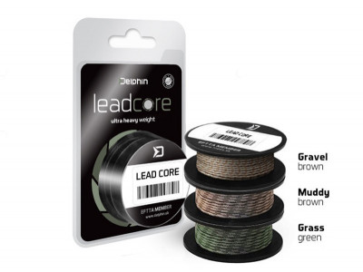 Leadcore (inaintas) Delphin Gravel 5 m, camuflaj maro, 45 lbs foto