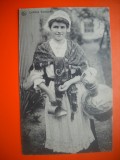 HOPCT 505 L LAPTAREASA FLAMANDA BELGIA 1913 - -COSTUM SI COAFURA / COSTUME TRADITIONALE -EUROPA -CIRCULATA