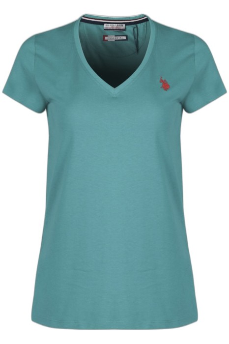 Tricou femei U.S. Polo Assn. Leja verde