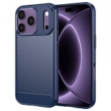 Cumpara ieftin Husa pentru Apple iPhone 18 Pro / 17 Pro, Techsuit, Carbon, Albastra