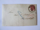 Rară! Scrisoare istorică factură fiscală cu vinietă expediată Brașov-Sibiu 1870