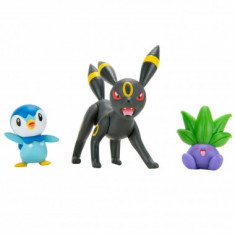 Pokemon Battle Mini Figurine Umbreon, Piplup, Oddish 5-8 cm foto