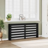 VidaXL Mască pentru calorifer, negru, 175x20x82 cm, lemn prelucrat 852709