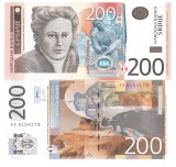 Serbia 200 Dinara 2011 P-58a UNC Bancnota, Europa