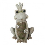 Decoratiune gradina Strend Queen Frog, ceramica, Regina Broasca, 28.5 x 23 x 43 cm, Strend Pro