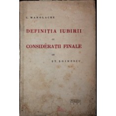 DEFINITIA IUBIRII CU CONSIDERATII FINALE