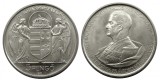 UNGARIA 5 PENGO 1943 HORTHY MIKLOS 75 ANI ALUMINIU UNC BU CU LUCIU DE BATERE, Europa