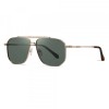 Ochelari De Soare Barbati Techsuit 8538, Polarizati, Protectie UV, Aurii Verzi