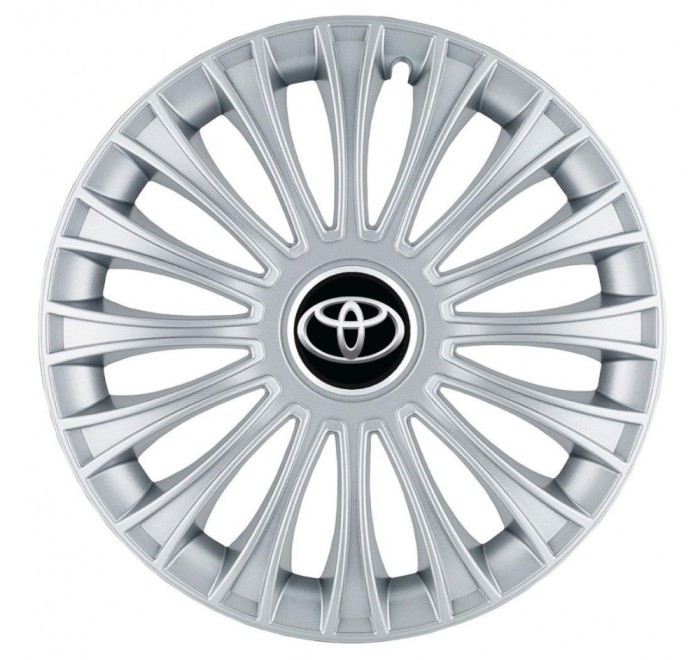 Set 4 Capace Roti, potrivite jantelor de R14, pentru Toyota, model dino cromat