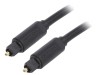 Cablu Toslink Optic Aurit 2m Negru, Vention