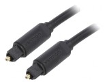 Cablu Toslink Optic Aurit 2m Negru