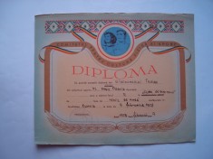 Diploma Comitetul pentru Cultura Fizica si Sport, tenis de masa, 1958