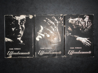 Cezar Petrescu - Effondrements 3 volume (1956, editie cartonata) foto