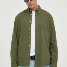 Marc O'Polo camasa barbati, culoarea verde, cu guler button-down, regular