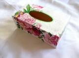 Cutie pt servetele de hartie cu flori 40190