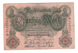 Bancnota Germania 50 mark/marci 21 aprilie 1910, stare relativ buna