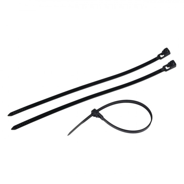 Coliere Pentru Cabluri, Reutilizabile, 30x0.48 cm, Capacitate 22 kg, Set 45 Bucăți, Negru